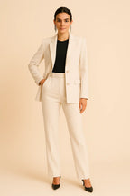 Liora - Tailored Women's Suit Set With Blazer And Pleated Trousers For Office And Formal Events 2