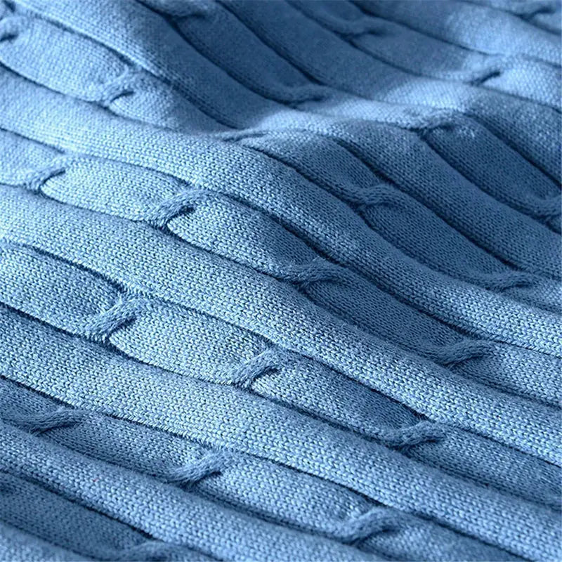 Caden - High-Quality Men's Knit Sweater With Cable Knit Design For Early Autumn 4