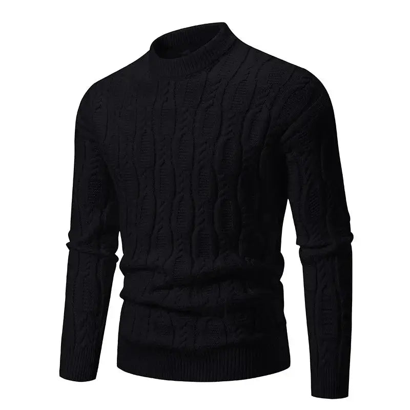 Caden - Soft Men's Sweater With Mock Turtleneck For Casual Autumn Wear 1