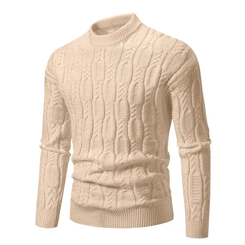 Caden - Soft Men's Sweater With Mock Turtleneck For Casual Autumn Wear 2