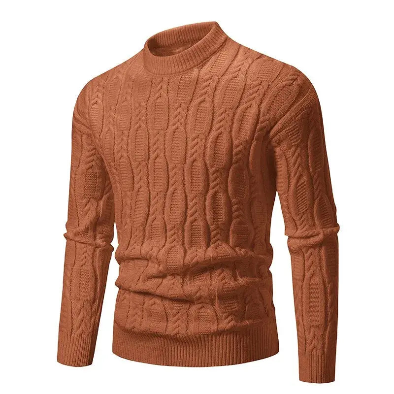 Caden - Soft Men's Sweater With Mock Turtleneck For Casual Autumn Wear 3