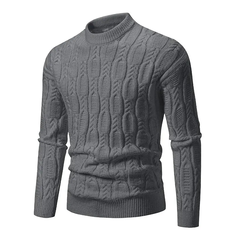 Caden - Soft Men's Sweater With Mock Turtleneck For Casual Autumn Wear 4