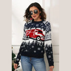 Cozy Christmas Sweater With Snowflake Print – Perfect for Festive Celebrations 2