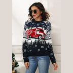 Cozy Christmas Sweater With Snowflake Print – Perfect for Festive Celebrations 3