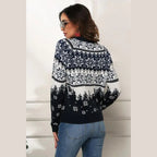 Cozy Christmas Sweater With Snowflake Print – Perfect for Festive Celebrations 5