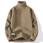 Liora - Classic Cable-Knit Sweater With Turtleneck For Fall Fashion 1