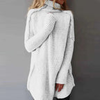 MunaWear - Sweaters - Liora - Cozy Long Knitted Sweater With Timeless Design For Cold Days - 
