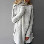Liora - Cozy Long Knitted Sweater With Timeless Design For Cold Days 0