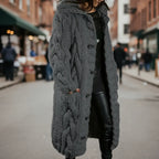 MunaWear - Sweaters - Ova - Stylish Women's Long Casual Sweater With Comfortable Fit For Everyday And Formal Wear - Dark Gray / 5XL