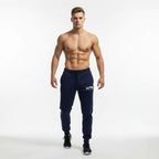 MunaWear - Sweatpants - Brock – Men's Sweatpants with Adjustable Waistband for All-Day Comfort, Perfect for Gym and Casual Wear - Navy / 4XL