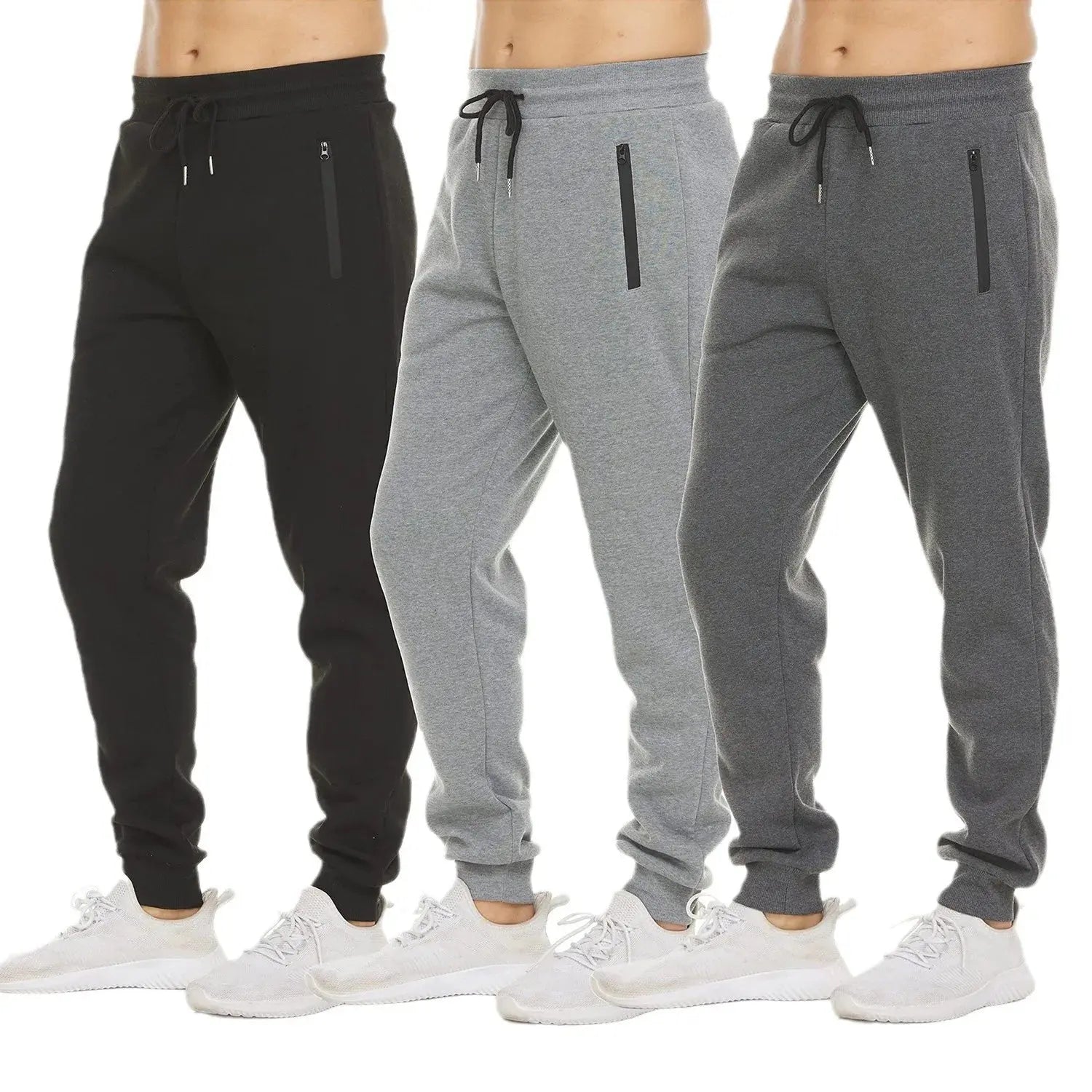 Caden - Stylish Men's Cargo Sweatpants With Zipper Pockets For Casual Wear 4