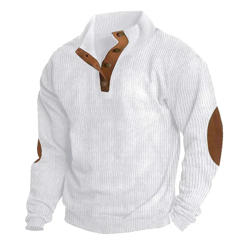 Caden - Comfortable Men's Sweatshirt With Stand Collar For Casual Wear 8