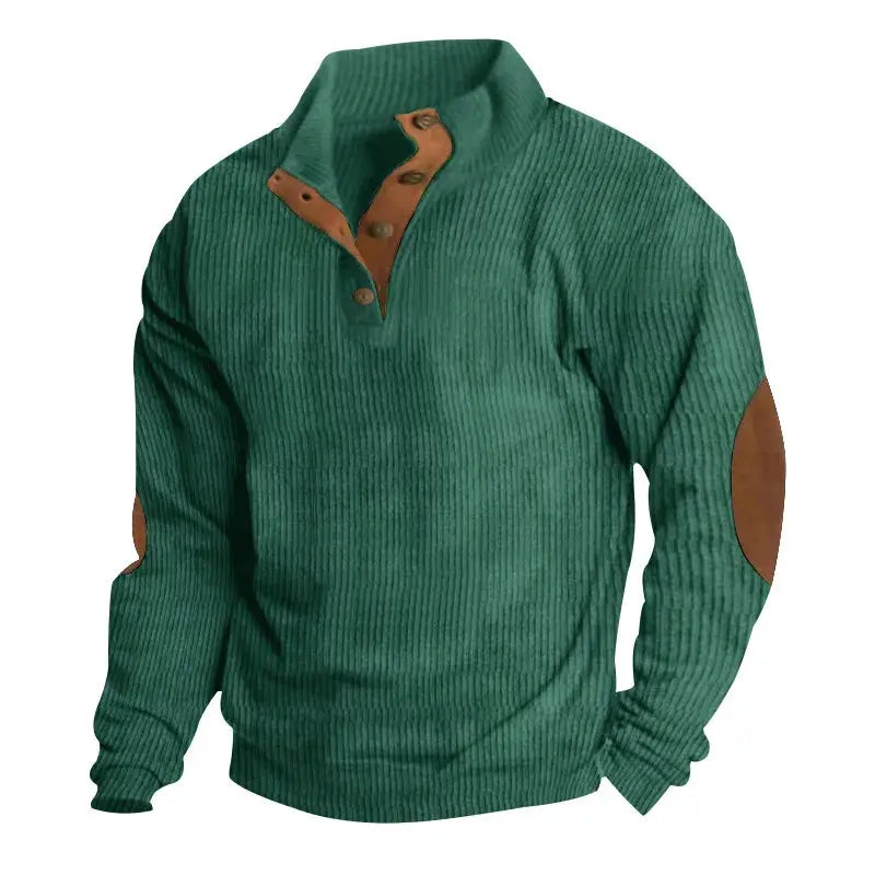 Caden - Comfortable Men's Sweatshirt With Stand Collar For Casual Wear 9