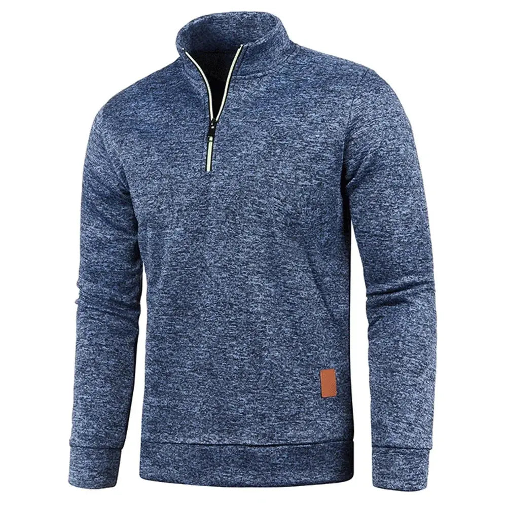 Ethan – Thicker Half Zip Sweatshirt for Men, Versatile Pullover Ideal for Spring & Autumn, Size XS-L 0