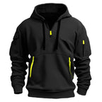 Caden - Unisex Fleece Pullover With Multi Pockets For Casual Outings And Outdoor Adventures 6