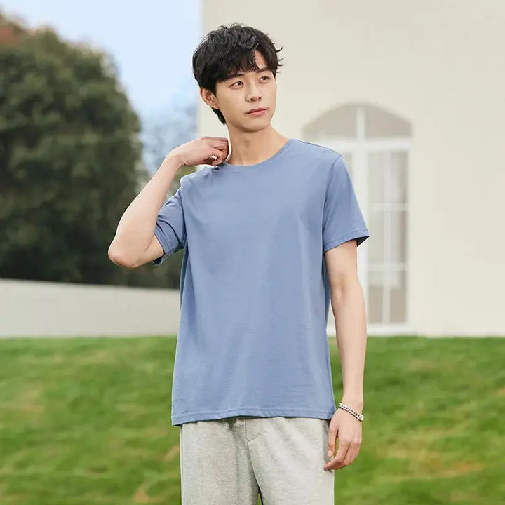 Ethan – Classic Fit Cotton V-Neck T-Shirt for Men with Moisture-Wicking Technology, Size S-XXL 7