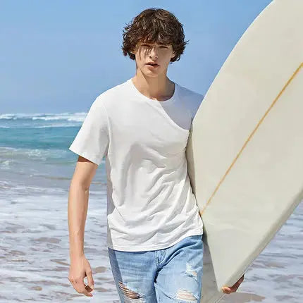 Ethan – Classic Fit Cotton V-Neck T-Shirt for Men with Moisture-Wicking Technology, Size S-XXL 9
