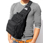 MunaWear - Tactical Backpacks - AetherBag – Tactical Waterproof Sling Backpack for Outdoor Sports & Activities - Black