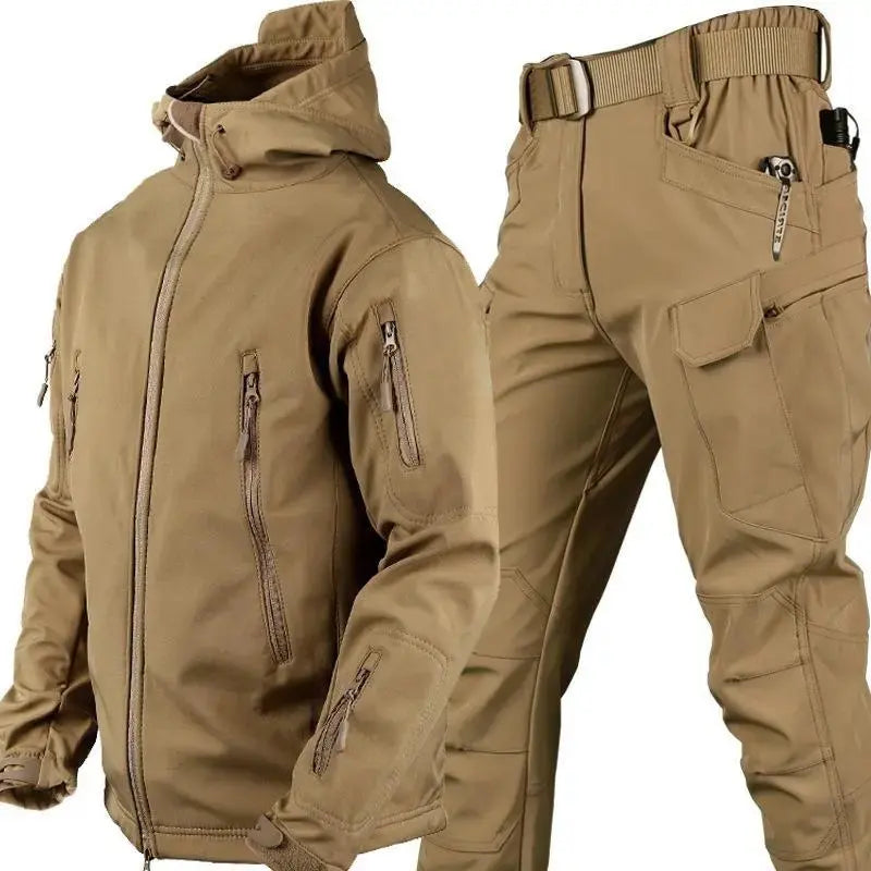 MunaWear - Tactical Jackets - Knox  – Men's Tactical Waterproof Softshell Jacket & Cargo Pants Set - 
