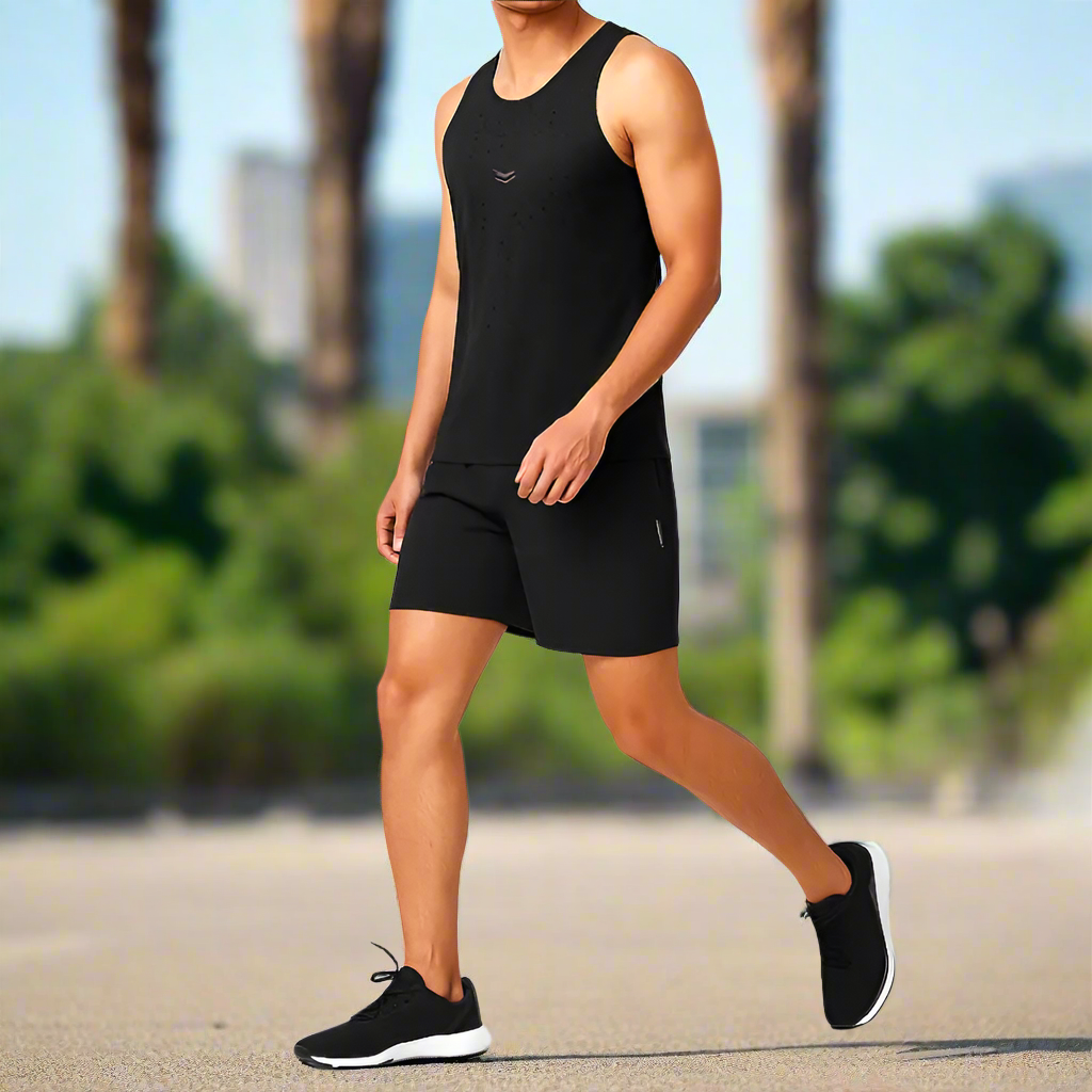 MunaWear - Tanks - Wilder – Men's Lightweight Sleeveless Running Singlet Tank Top, Moisture-Wicking & Breathable - 