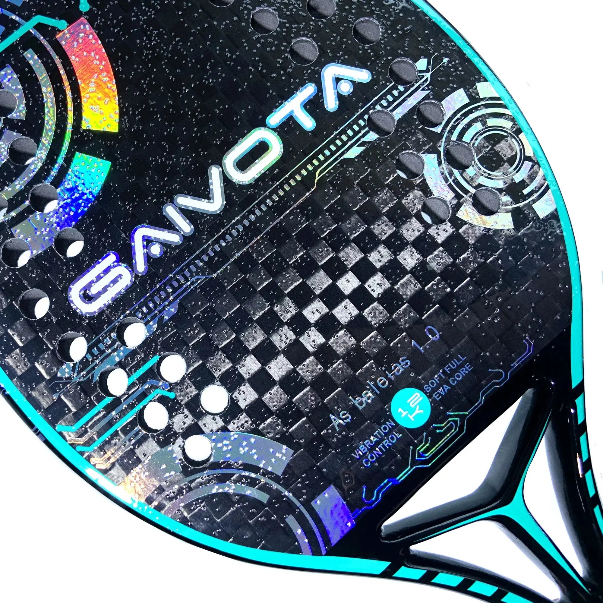 Ava – 12K Carbon Fiber Beach Tennis Racquet with Protective Backpack for Advanced Play 2