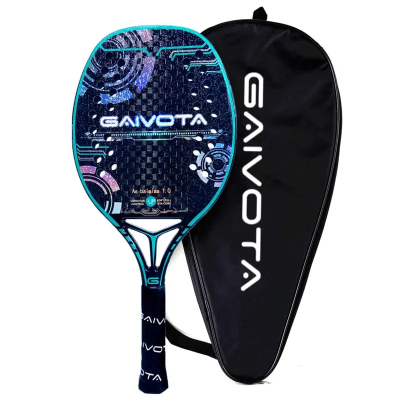 Ava – 12K Carbon Fiber Beach Tennis Racquet with Protective Backpack for Advanced Play 0