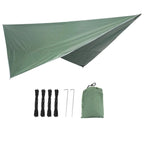 Adrex – Ultralight Waterproof Tarp Tent, Versatile Camping Tarp Shelter & Hammock Rain Fly, Easy Setup- Army Green