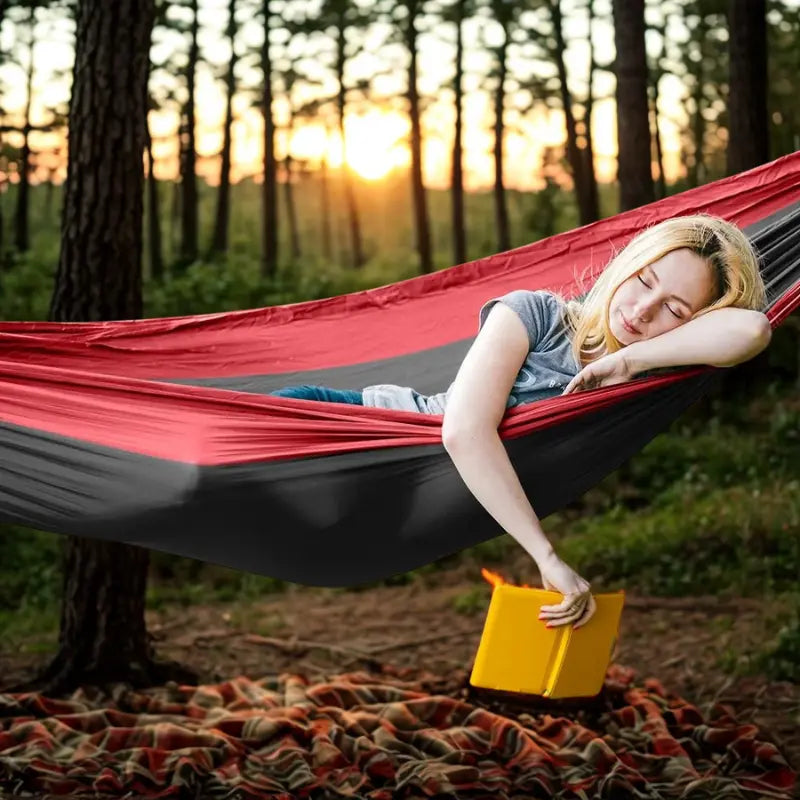 MunaWear - Tents & Hammocks - Outsphere – Portable Outdoor Camping Hammock with High-Strength Nylon, Supports Up to 300Kg - 