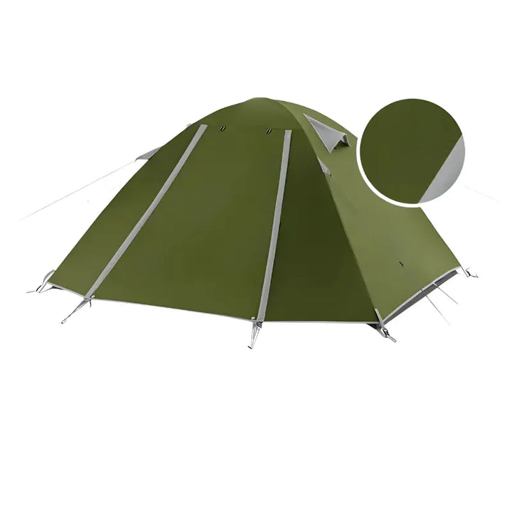 MunaWear - Tents & Hammocks - SwiftPeak – Ultralight Double Layer Camping Tent for 2-3 Persons with Durable 20D Nylon and Easy Setup - Green / 1 Person