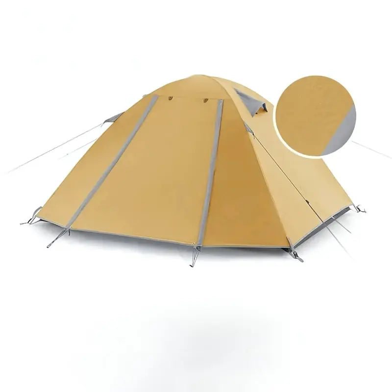 MunaWear - Tents & Hammocks - SwiftPeak – Ultralight Double Layer Camping Tent for 2-3 Persons with Durable 20D Nylon and Easy Setup - Yellow / 1 Person