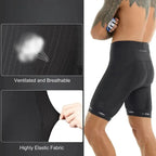 Chris – 5D Gel Padded Cycling Shorts with Back Pocket for Men, Ideal for Mountain & Road Biking