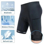 Chris – 5D Gel Padded Cycling Shorts with Back Pocket for Men, Ideal for Mountain & Road Biking