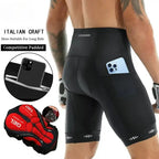 Chris – 5D Gel Padded Cycling Shorts with Back Pocket for Men, Ideal for Mountain & Road Biking