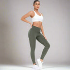 MunaWear  Tights & Leggings  Luna - Women's High Waist Yoga Legging 7/8 Length with Pockets