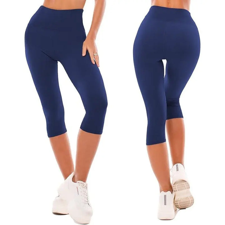 MunaWear  Tights & Leggings  Zenith - High Waist Women's Leggings for Yoga and Fitness  Dark-Blue-XXXL