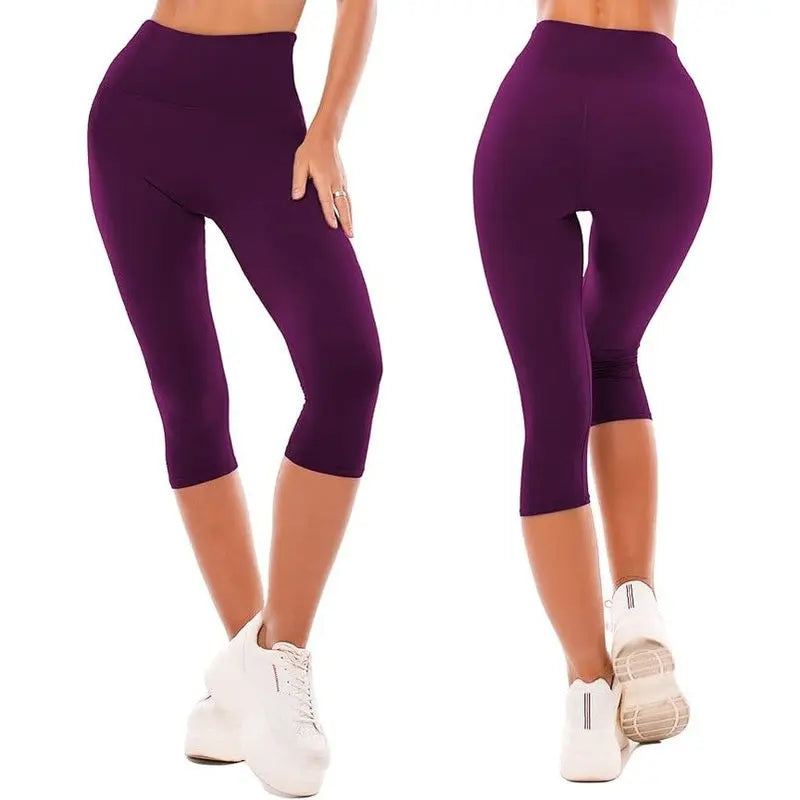 MunaWear  Tights & Leggings  Zenith - High Waist Women's Leggings for Yoga and Fitness  Dark-Purple-XXXL