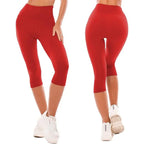 MunaWear  Tights & Leggings  Zenith - High Waist Women's Leggings for Yoga and Fitness  Red-XXXL