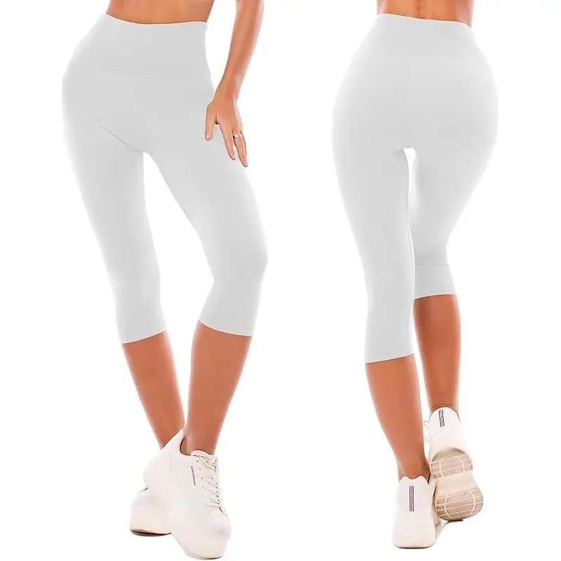 MunaWear  Tights & Leggings  Zenith - High Waist Women's Leggings for Yoga and Fitness  White-XXXL