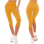 MunaWear  Tights & Leggings  Zenith - High Waist Women's Leggings for Yoga and Fitness  Yellow-XXXL