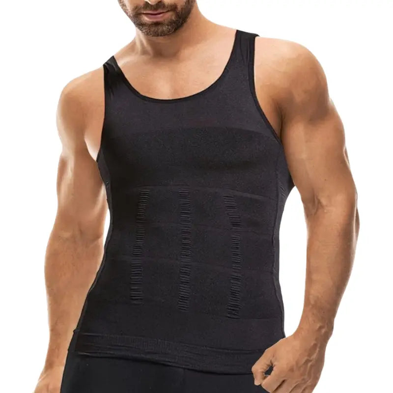 Brent – Slimming Body Shaper Vest for Men with Back Support & Compression Fit