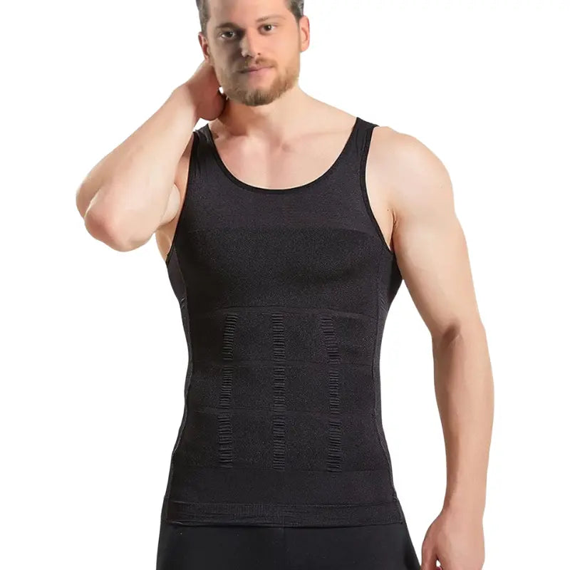 Brent – Slimming Body Shaper Vest for Men with Back Support & Compression Fit