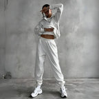 MunaWear - Tracksuits - Brielle – Stylish Women's Tracksuit Set in Pink & Yellow, Relaxed Oversized Fit - 