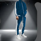 Caden - Luxe Men's Tracksuit With Velvet Fabric And Drawstring For Casual And Street Style 0