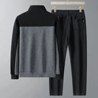 Caden - Modern Men's Tracksuit Set With Zip Jacket And Geometric Design For Casual Wear 3