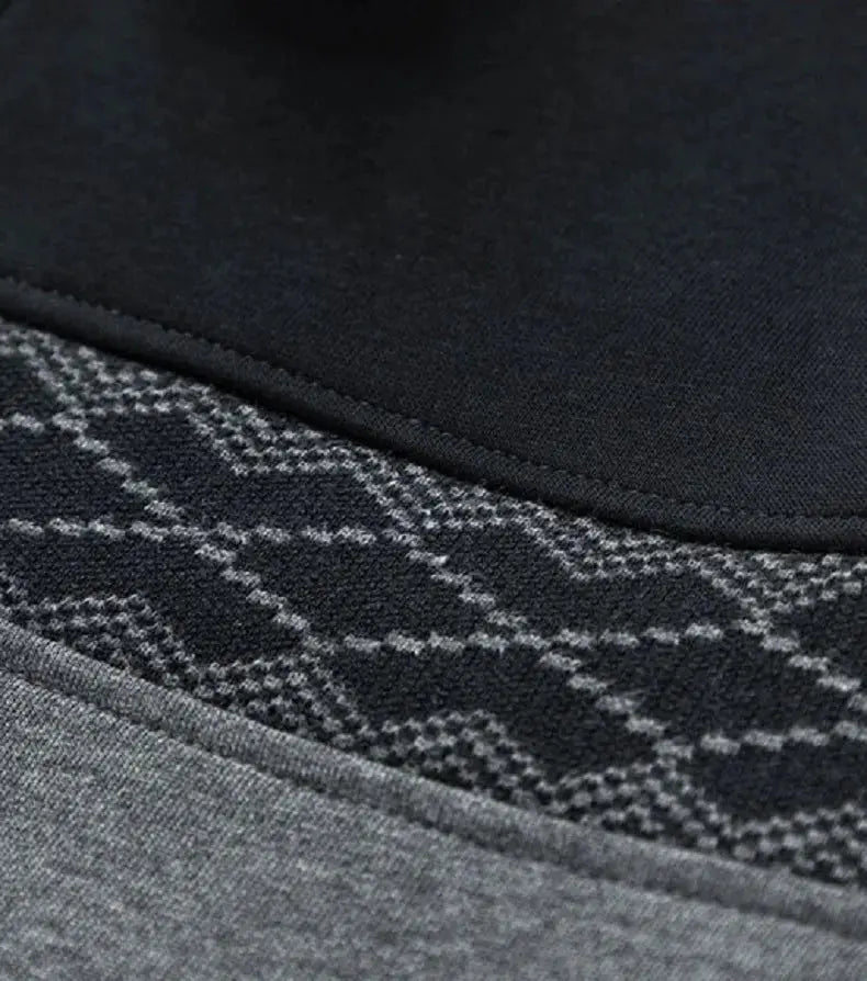 Caden - Modern Men's Tracksuit Set With Zip Jacket And Geometric Design For Casual Wear 6