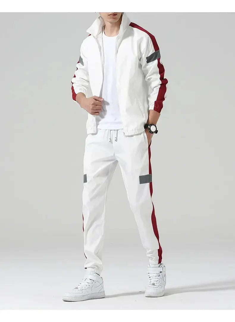 Caden - Sporty Men's Tracksuit Set With Full-Zip Jacket And Jogger Pants For Active Days 3