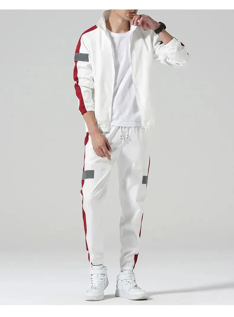 Caden - Sporty Men's Tracksuit Set With Full-Zip Jacket And Jogger Pants For Active Days 4