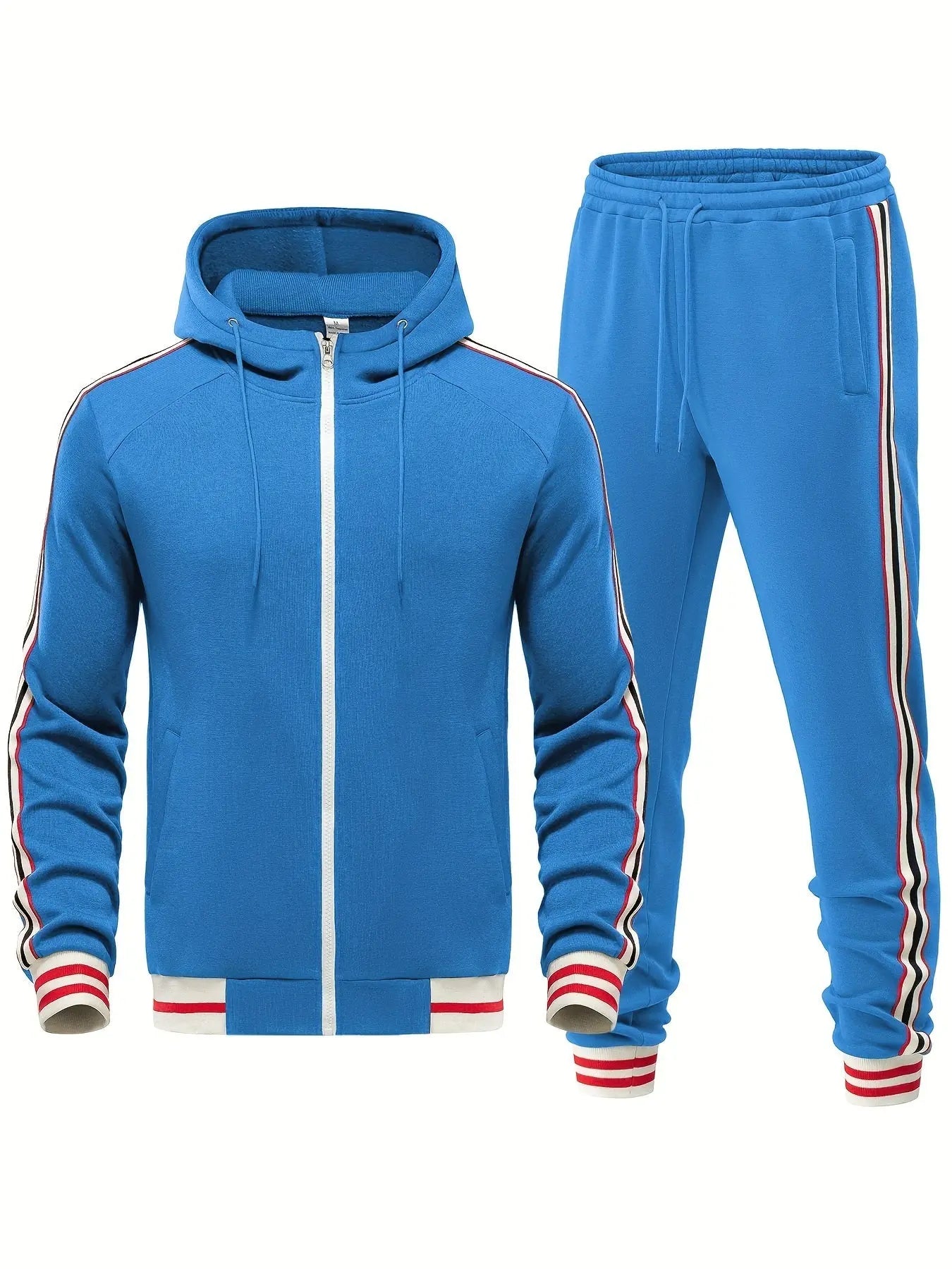 Caden - Sporty Men's Tracksuit Set With Hoodie And Joggers For Casual Wear 1