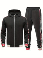 Caden - Sporty Men's Tracksuit Set With Hoodie And Joggers For Casual Wear 3