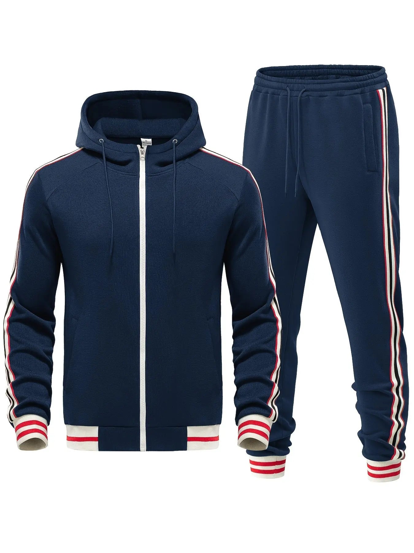 Caden - Sporty Men's Tracksuit Set With Hoodie And Joggers For Casual Wear 6